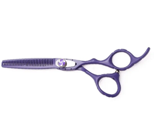 Ciseaux amincissants en acier inoxydable enduits de couleur fantaisie pour salon de coiffure - Product Image 3