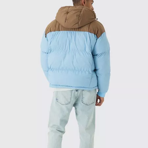 Chaqueta de Invierno de Lona de Alta Calidad al por Mayor para Hombre, Chaqueta Informal Acolchada, Impermeable, Cortavientos, Transpirable, con Capucha, Estilo Urbano - Product Image 3