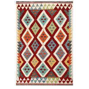 พรมกิลิม ไมมาณา อัฟกานิสถาน ขนาด 142 x 96 ซม. พรมปูพื้นและชุดพรม - Product Image 1