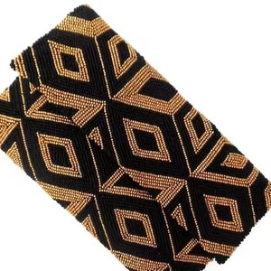 Beautiful Beaded Seed Beads Clutch Purse Handmade Design Modern Seed Beads Embroidery Clutch For Wedding Party - Product Image 2