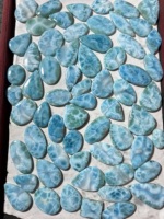Prix de gros Larimar naturel lisse mélange forme Cabochons, Larimar Lot de pierres précieuses en vrac perles faites à la main pour la fabrication de bijoux,