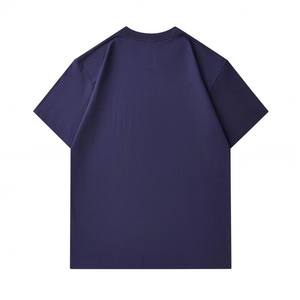 Alta calidad 230gsm 100% algodón cuello redondo Unisex Casual diario Streetwear logotipo personalizado manga corta Camiseta para hombres - Product Image 6