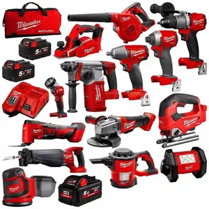 AUTHENTIC Sealed Original Milwaukees 2696-15 M18 Combo 15 tool Kit & Power Tools / Cordless Drill In Stock