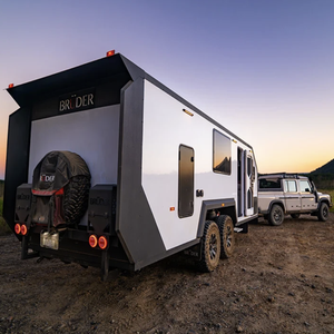 Vente en gros de caravanes hybrides tout-terrain de style Bruder ADX-21, camping-car d'expédition 4x4, remorque de voyage tout-terrain robuste - Product Image 1