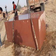 Bloc de granit rouge Lakha - Granit rouge de qualité supérieure avec des taches grises noires 100% naturel Design moderne pour la décoration de la chambre à coucher et du salon - Product Image 2