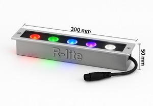 RGBW LED Linear Wash Light Rondelle murale à changement de couleur à faible puissance de 300mm - Product Image 3