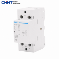 Contacteur AC modulaire CHINT NCH8G pour usage domestique, montage sur rail DIN 35 mm, 1P 2P 4P, 20A 25A 40A 63A, 230V 400V, contacteur silencieux