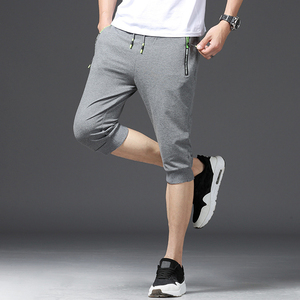 Ropa deportiva de pana de poliéster/algodón para hombre, pantalones de chándal atléticos de secado rápido, transpirable, cintura media, temporada de primavera, cierre con cordón - Product Image 6