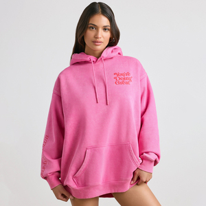 Pull-over décontracté à capuche pour hommes et femmes grande taille tissu de coton doux 320 GSM OEM ODM personnalisation fournisseur en gros Bangladesh - Product Image 6