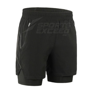 Pantalones cortos de gimnasio para hombre hechos a medida, pantalones cortos de gimnasio de nuevo diseño, pantalones cortos de gimnasio de poliéster Spandex para hombre - Product Image 2