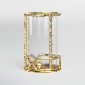 BOÎTE BOUGIE DÉCORATIVE VINTAGE LIGNES BRILLANTES - Product Image 6