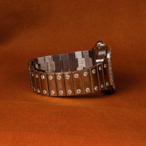 Solo bisel de calidad superior esfera azul romana nuevo lujo Original personalizado busto abajo Hip Hop Moissanite diamante reloj de pulsera - Product Image 4