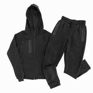 Survêtement personnalisé à manches longues avec fermeture éclair Matériau de haute qualité Ensemble de conception personnalisée Jogging Survêtements pour hommes - Product Image 2