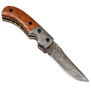 Couteau de poche pliant damas couteaux, (smk1236) joli couteau multifonctionnel en acier, damas fait à la main, 59-60HRC - Product Image 1