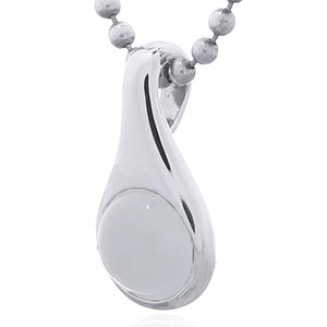 Pendentif en argent sterling 925 en forme de larme avec incrustation de nacre - Product Image 2