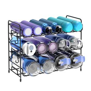Organizador de Botellas de Agua para Gabinete, Estante de Almacenamiento que Ahorra Espacio para Cocina y Despensa - Product Image 1