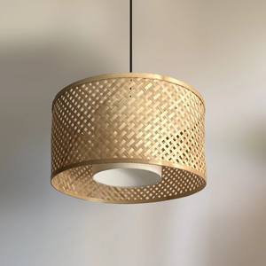 Abat-jour suspendu en bambou rustique fait à la main, écologique, design moderne, pour cuisine, salles à manger, restaurants - Product Image 4