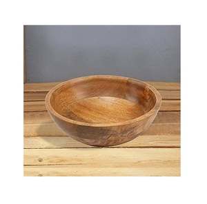 Design unique, couverts ménagers, bol à impression émaillée, ensemble de serveur, bol à salade en bois de manguier de haute qualité, bol à mélanger en bois - Product Image 6