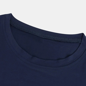 T-shirts de couleur unie imprimés avec logo personnalisé en gros pour hommes en vrac T-shirts unis abordables avec options de tissu personnalisées - Product Image 3