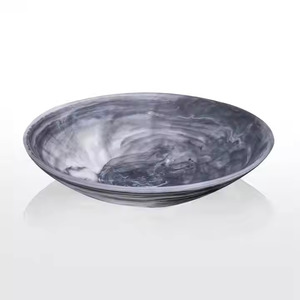 Ensaladera de resina de mesa de cocina hecha a mano, cuenco de servicio personalizable de alto pulido para el hogar, vajilla de jardín, producto de tendencia - Product Image 6