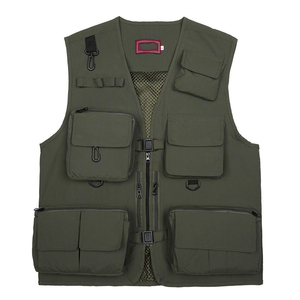 Gilet multi-poches en maille respirant pour l'extérieur, gilet d'été pour photographe, gilet de pêche, gilet d'extérieur pour homme - Product Image 4