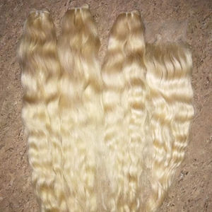 Extensiones de cabello rubio 613, proveedores de cabello humano rubio rizado en Chennai - Product Image 1