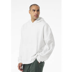 University White New 100% Dyed Hemp Organic Sustainable Long Sleeve Hoodie para hombres con 3D Bordado Design Hoodie - Product Image 2