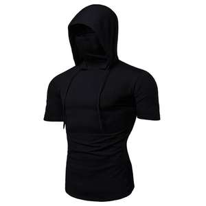 Pull à capuche slim fit Ninja pour la salle de sport, le travail en extérieur, masqué, lourd, vêtements d'hiver, vente en gros OEM, 100% coton respirant en polaire - Product Image 3
