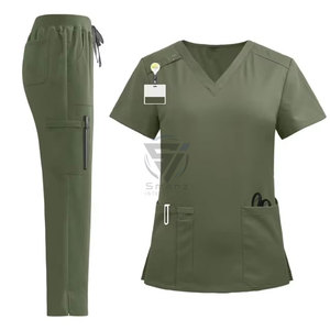 Blouses chirurgicales d'hôpital, uniformes d'infirmières, vêtements de travail pour le secteur de la santé, motif personnalisable, polyester et coton, unisexe, toutes saisons - Product Image 5