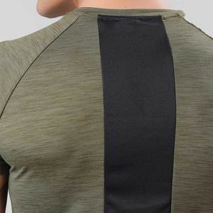 T-shirt d'entraînement de gymnastique pour hommes de musculation musculaire en jersey respirant léger en polyester - Product Image 4