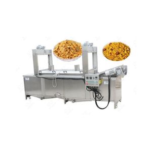 Nouvelle friteuse industrielle électrique automatique à haute productivité en acier inoxydable 304 pour les snacks Namkeen Sev Bhujia en continu - Product Image 1