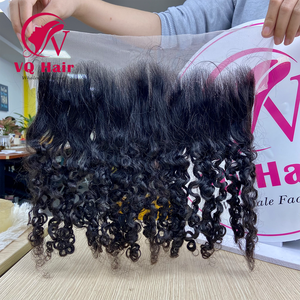 Mỏng HD ren phía trước 13x4 13x6 Miến Điện xoăn trong suốt bán buôn tùy chỉnh Hot tóc phong cách thời gian - Product Image 1