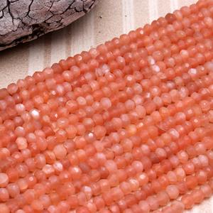 Cuentas de piedra solar Natural más vendidas, cuentas de piedra solar naranja de alta calidad, cuentas sueltas de piedras preciosas para collar y fabricación de joyas artesanales - Product Image 3