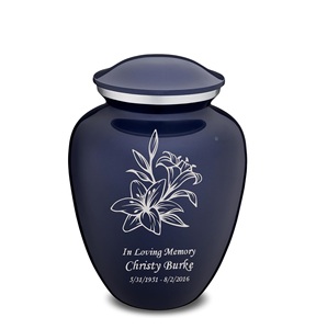 Urna Funeraria Personalizada Azul Cobalto para Cenizas Humanas, Urna Conmemorativa para Adultos, Hombres y Mujeres, Urna Decorativa para Adultos, Tamaño Personalizado - Product Image 2
