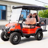 Voiturette de golf électrique à énergie nouvelle avec toit pare-brise, configuration personnalisée, homologuée pour la route (LSV), pour importateurs mondiaux