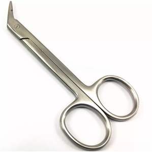 Tijeras de ligadura de acero inoxidable Spencer de alta calidad de 5,5 "con gancho delicado de media luna para eliminación de suturas - Product Image 5