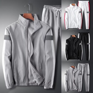 Ensemble de survêtement décontracté pour hommes 2Pcs Sweat-shirt Pantalon Bas Ensemble de sport Ensemble de jogging Deux pièces Vêtements de détente - Product Image 5