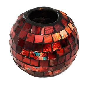 Trendy Mosaic Glass Crackle T Light Holder Potted Plants For Home Decoration Wedding Party Decor Bulk Quality Price - Product Image 4