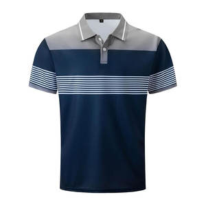 Camisetas de polo informales unisex al por mayor para hombre de negocios logotipo personalizado en blanco liso impresión en la parte delantera patrón sólido de trabajo - Product Image 1