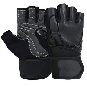 Gants de cyclisme demi-doigts en polyester et élasthanne pour hommes et femmes respirants antidérapants pour l'hiver vente en gros de supports de poignet pour salle de fitness - Product Image 5