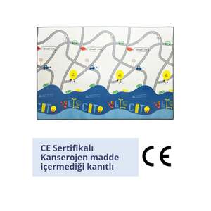 160x140x1,2 cm Double-Sided XPE Baby Play <b>Mat</b> – Rollable Waterproof Non-Toxic Foam Colurful Number <b>Road</b>-Highway - Product Image 5