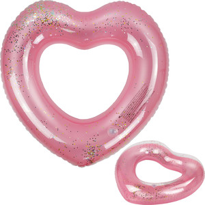 INFLATABLE PINK HEARTWHEEL WITH FLOATING SEQUINS - Product Image 1