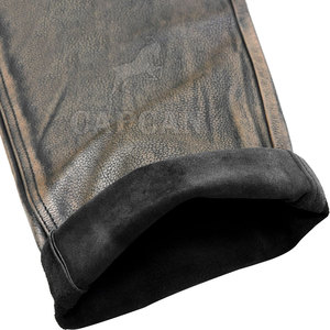 Pantalones de Cuero de Diseño Personalizado OEM de Alta Calidad, Cintura Media, Estilo Casual Ligero, Cierre de Botones, Servicio OEM, Mejor Precio - Product Image 6