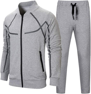 Ropa deportiva con logotipo personalizado de calidad superior para hombre Conjunto de pantalones de chándal con capucha de dos piezas profesional Patrón sólido para invierno - Product Image 1