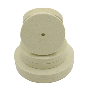 Disco de Pulido de Fieltro de Lana <span class=keywords><strong>Areal</strong></span> de 4 Pulgadas (100 mm), Grosor de 6.0 mm, Dureza Media, Personalizable OEM, para Pulir Vidrio, 1 Año de Garantía - Product Image 4