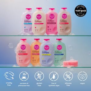 Gel Douche Hydratant Crèmeux EOS Pink Champagne Cashmere 16oz au Beurre de Karité et Vitamine E, pH Équilibré, Végétalien, Vente en Gros - Product Image 3