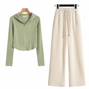 ชุดเซ็ตสองชิ้นไซส์ใหญ่สำหรับผู้หญิง แฟชั่นลำลองทันสมัย เหมาะสำหรับแฟชั่นสตรีทและการเดินทาง - Product Image 1