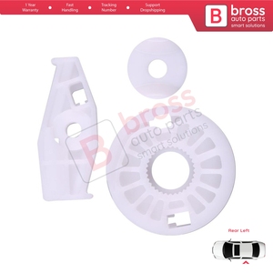 Supports de curseur de réparation de lève-vitre BWR790-1 et porte arrière gauche de roue pour New Beetle Cabriolet 2003-10 Bross Auto Parts Made - Product Image 3