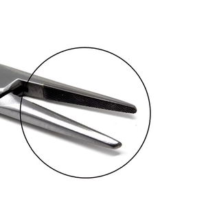 Porte-aiguille dentaire manuel de précision durable en acier inoxydable, accessoire chirurgical certifié CE, ergonomique à 3 mors - Product Image 6