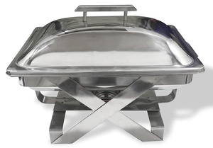 Bandeja de calentamiento de alimentos alimentada por gas de acero inoxidable de 8L, plato de frotamiento para barbacoa y viajes de campamento - Product Image 5